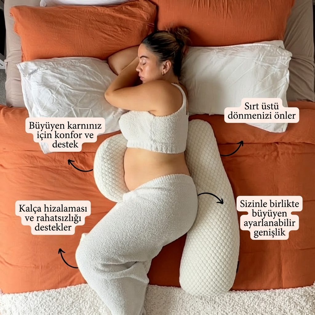 SheBelly - 3'ü 1 arada hamile yastığı